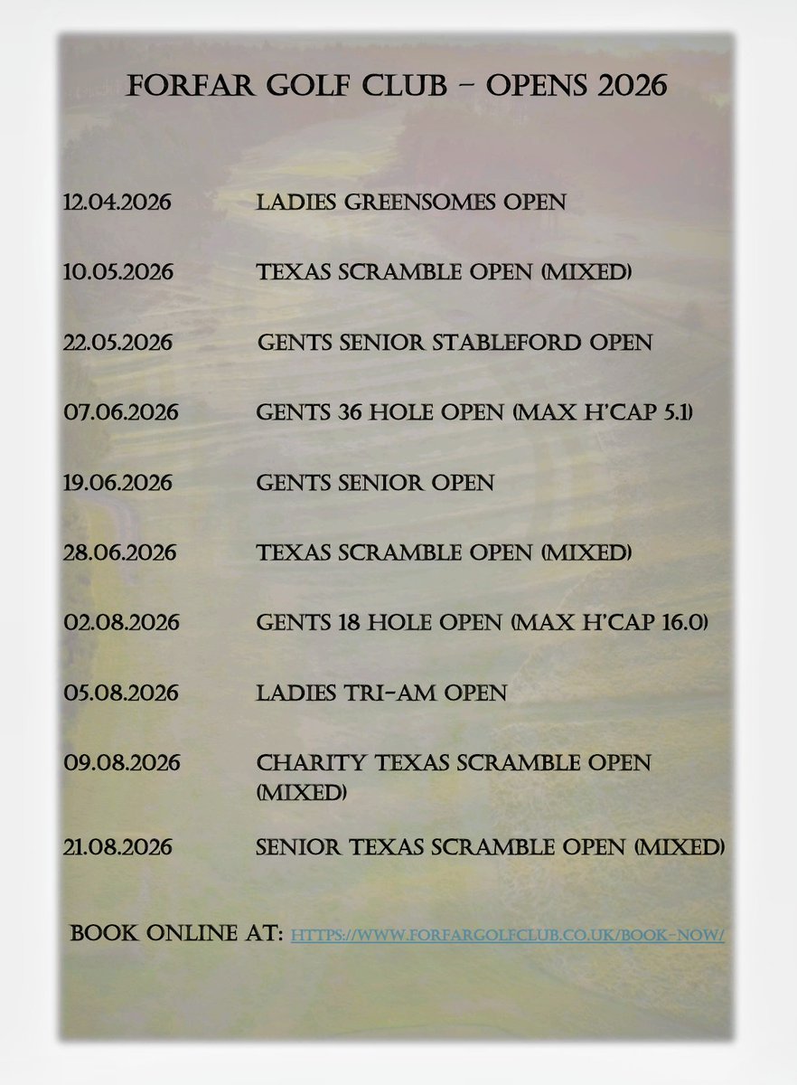 Forfar Golf Club tweet media