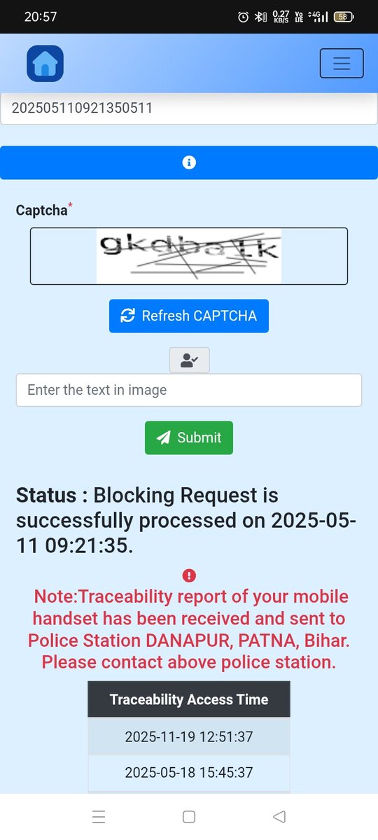 Traceability report milne bad bhi physical recovery kyon nahin ho pa rhi......
<a href="/PatnaPolice24x7/">Patna Police</a> 
<a href="/samrat4bjp/">Samrat Choudhary</a> 
<a href="/NitishKumar/">Nitish Kumar</a> 
<a href="/AmitShah/">Amit Shah</a>