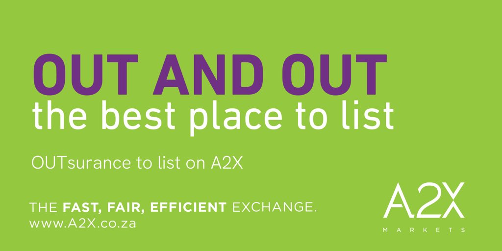 We are delighted to share that OUTsurance Limited has been approved for a secondary listing on our market. OUTsurance shares will be available for trade on A2X from 14 January 2026. a2x.co.za/?p=2592