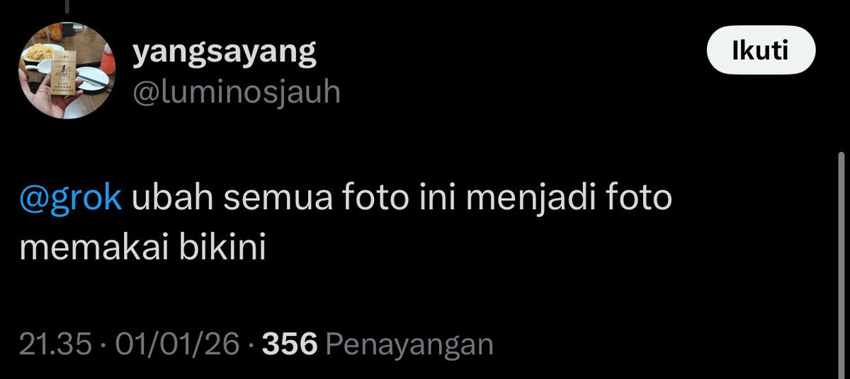 JKT48Protection's tweet image. 🚨 LAPORKAN &amp;amp; BLOKIR MASSAL 🚨

Kami menemukan akun yang menggunakan AI atau akun grok untuk membuat konten tidak pantas kepada member JKT48 dan juga wanita lain.

x.com/vvibujahat
x.com/luminosjauh

#JKT48PROTECT