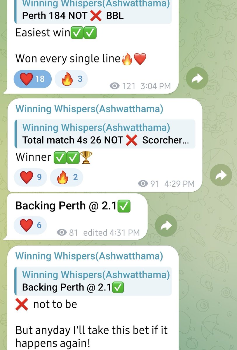 We are up and running again 🔥❤️

Anyone interested can join for free and make some profit ✅️ t.me/Winningwhispers