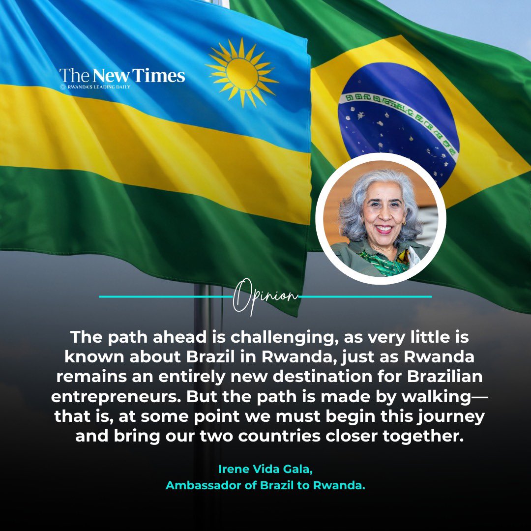 “The path ahead is challenging… but the path is made by walking.” Brazil’s Ambassador to Rwanda on why now is the time to strengthen Rwanda–Brazil ties.

READ: newtimes.co.rw/article/32461/…