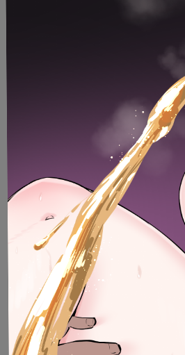 黄金水描くの楽しい 