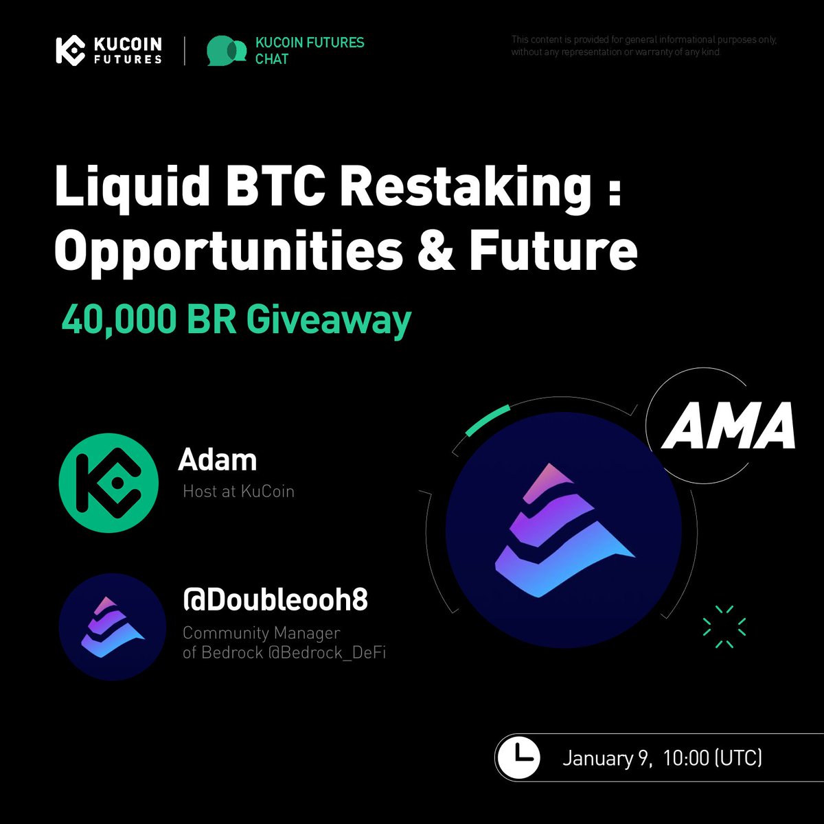 KuCoinFutures's tweet image. New Year, New Opportunities | Bedrock × KuCoin Futures
Bedrock is a BTC liquid restaking protocol on Babylon Chain, letting users earn rewards while keeping full liquidity.

🎙️ Exclusive AMA
📅 Jan 9 | 10:00 (UTC)
📍 Space on @KuCoinFutures

🎁 40,000 $BR Giveaway
1️⃣ Follow…