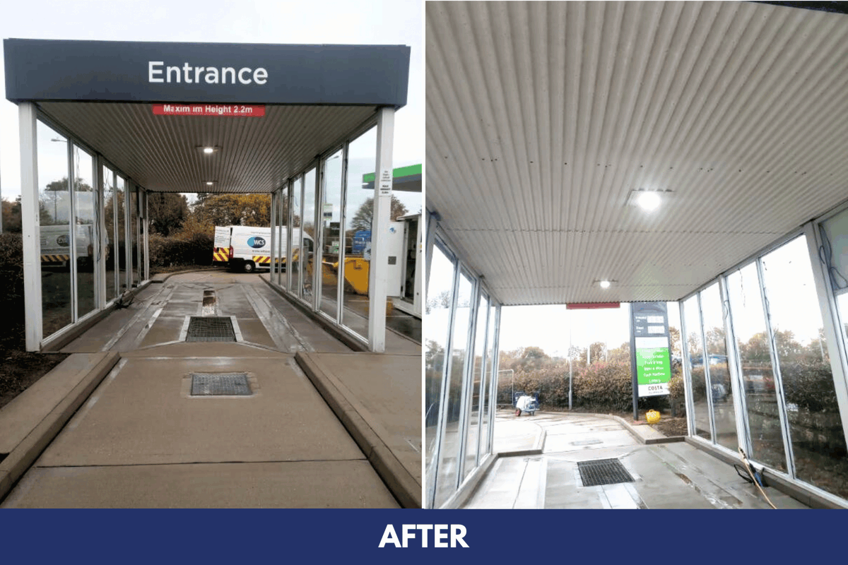 A satisfying before, during and after from a recent bay clean at <a href="/Asda/">Asda</a> Hopton-on-Sea Express. ✨

If your site needs a winter refresh, get in touch:
📞 01924 256826
📧 helpdesk@wilsoncontracts.co.uk

#CommercialCleaning #WinterClean #BeforeAndAfter #Asda