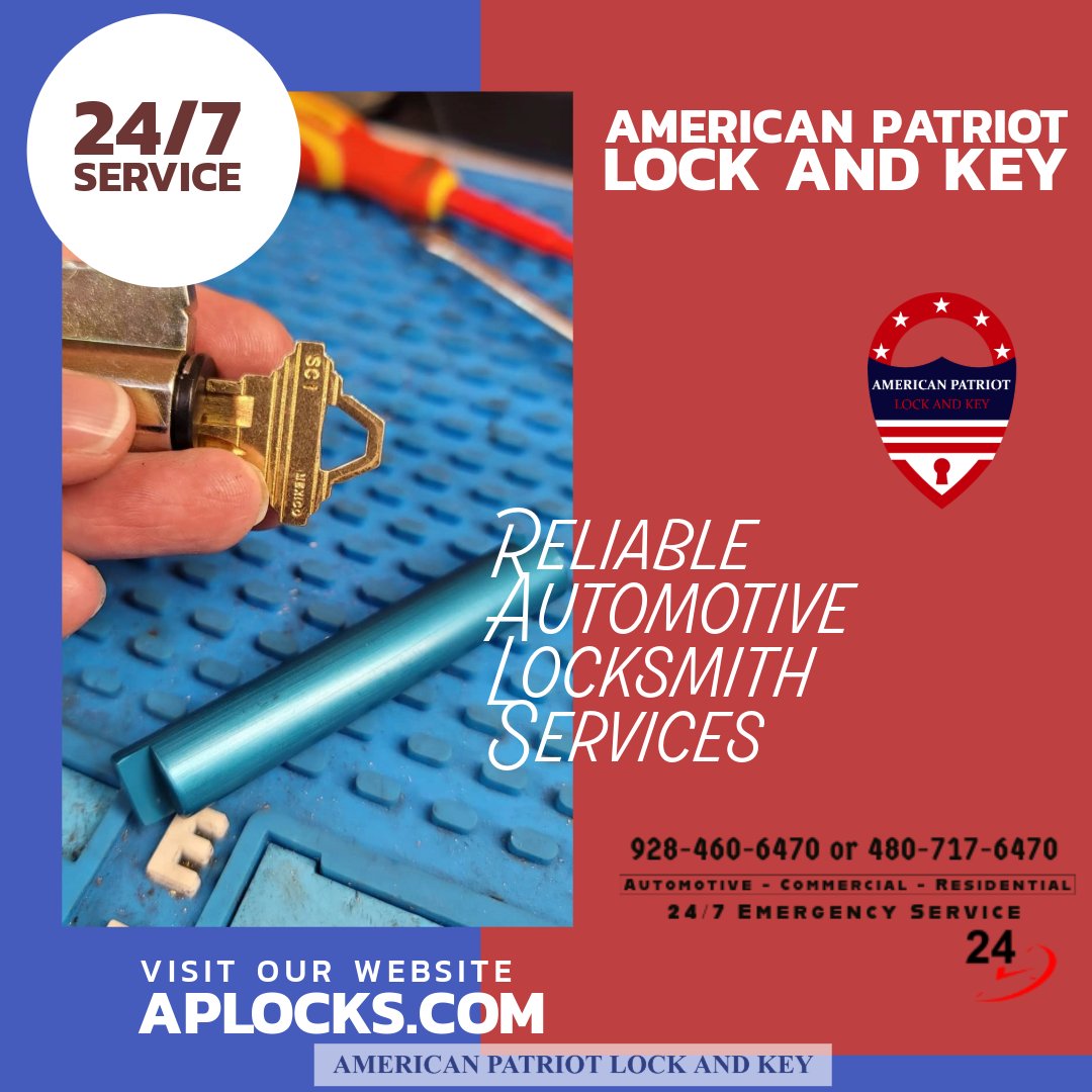 APlocks's tweet image. Secure your legacy with American Patriot Lock and Key. Protect important documents, heirlooms, and valuables with a professionally installed safe. We offer expert consultation and installation services. Call +19284606470. #SafeInstallation