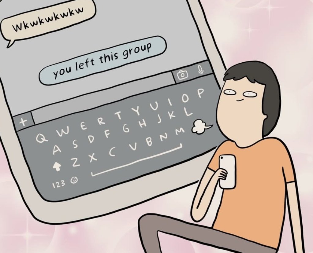 Aku setelah left grup keluarga besar