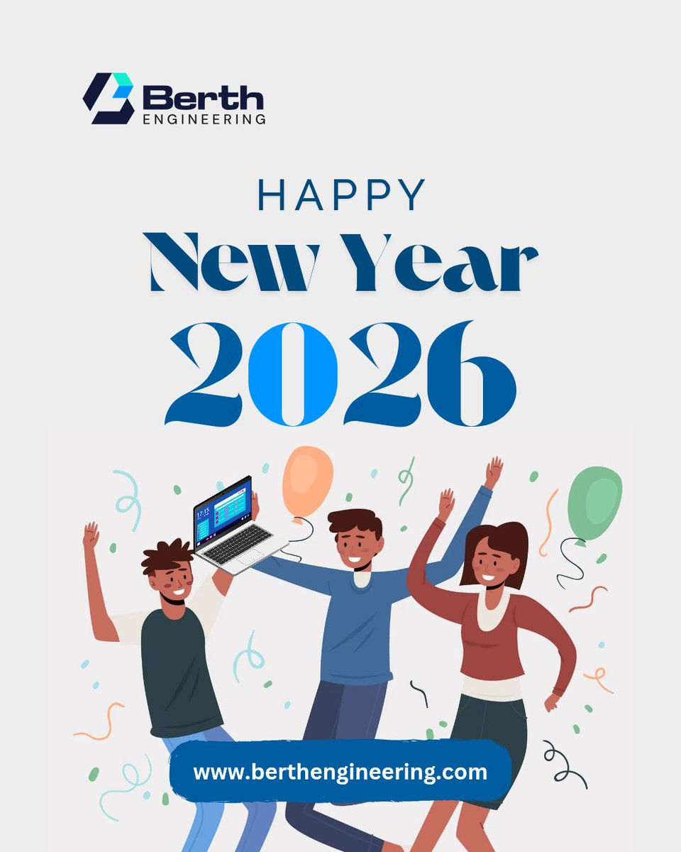 BerthGlobal's tweet photo. Happy New Year from the team!
2026 starts with the same focus: building smart, scalable technology that drives results.

#BerthEngineering 
#Tech
#SoftwareDevelopment https://t.co/hEsgqOCVsh