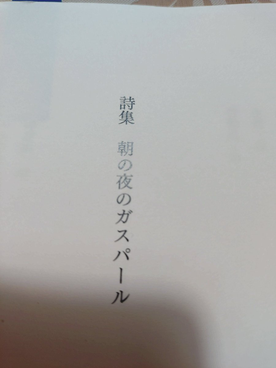 今年出す詩集のゲラのチェックを始めている。リリカルな詩が多い。リリカルと言っても少し怖い。
並行して、もう一冊分の詩集原稿もだいぶ揃ってしまった。かなり荒ぶる詩が多い。
さらに長篇詩ノストラダメージもある。
本当は全部いっぺんに出したいが出せないのが悔しい。
ｱｱﾀｶﾗｸｼﾞ