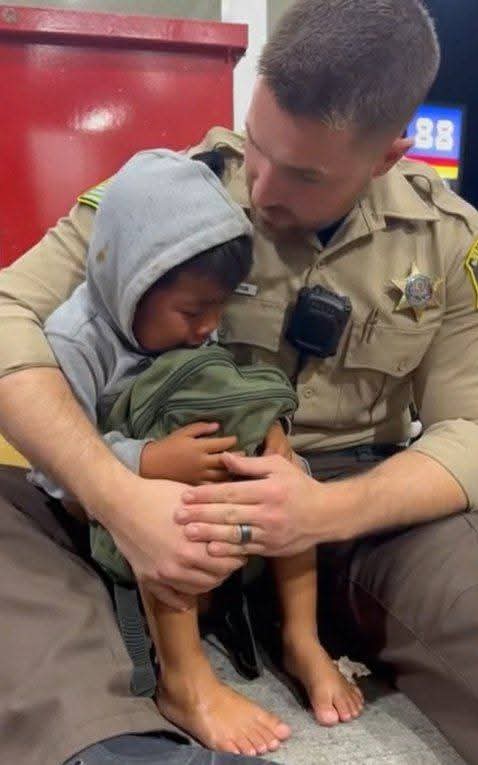 For 24 hours, the 6-year-old sat behind the gas station, convinced his mom was just getting fuel.

Deputy Carter has worked the night shift for ten years. He knows the regulars, the transients, and the trouble spots.

When the call came in about someone sleeping behind the