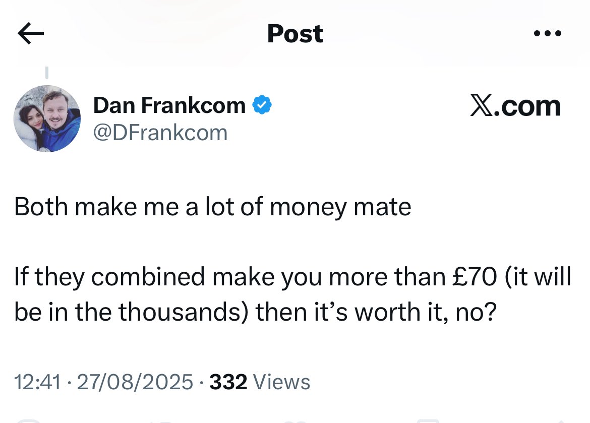 Tipsters2avoid's tweet image. Since the below tweet where Dan Frankcom promised someone thousands profit, Value Tipsters are -32 &amp;amp; Racing Pulse Tips are -84…

Ouch.