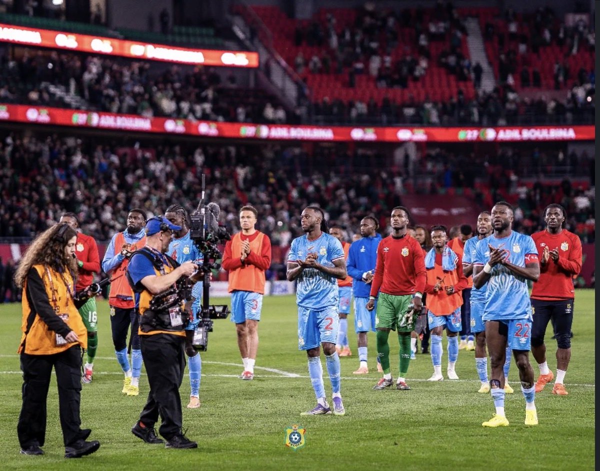 UNzinga74508's tweet photo. Ce n'est pas une simple défaite, c'est une défaite pleine de fierté.✌🏾🇨🇩
Vous vous êtes battus avec courage, détermination et dignité jusqu'au bout.
Merci de nous avoir fait rêver, merci d'avoir porté haut les couleurs de la RDC et de faire flotter notre drapeau encore plus haut https://t.co/UhRhBZDZpi