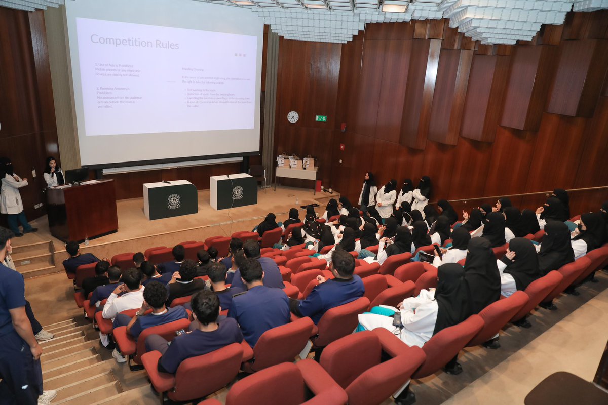 أقام قسم الرعاية التنفسية فعالية Medical Genius بمشاركة عدة تخصصات صحية، وقد تميزت الفعالية بالتفاعل الإيجابي🌟

وجاءت نتائج المسابقة كالتالي :
الرعاية التنفسية - المركز الأول 🥇
علوم المختبرات الإكلينيكية - المركز الثاني🥈
 الخدمات الطبية الطارئة - المركز الثالث 🥉