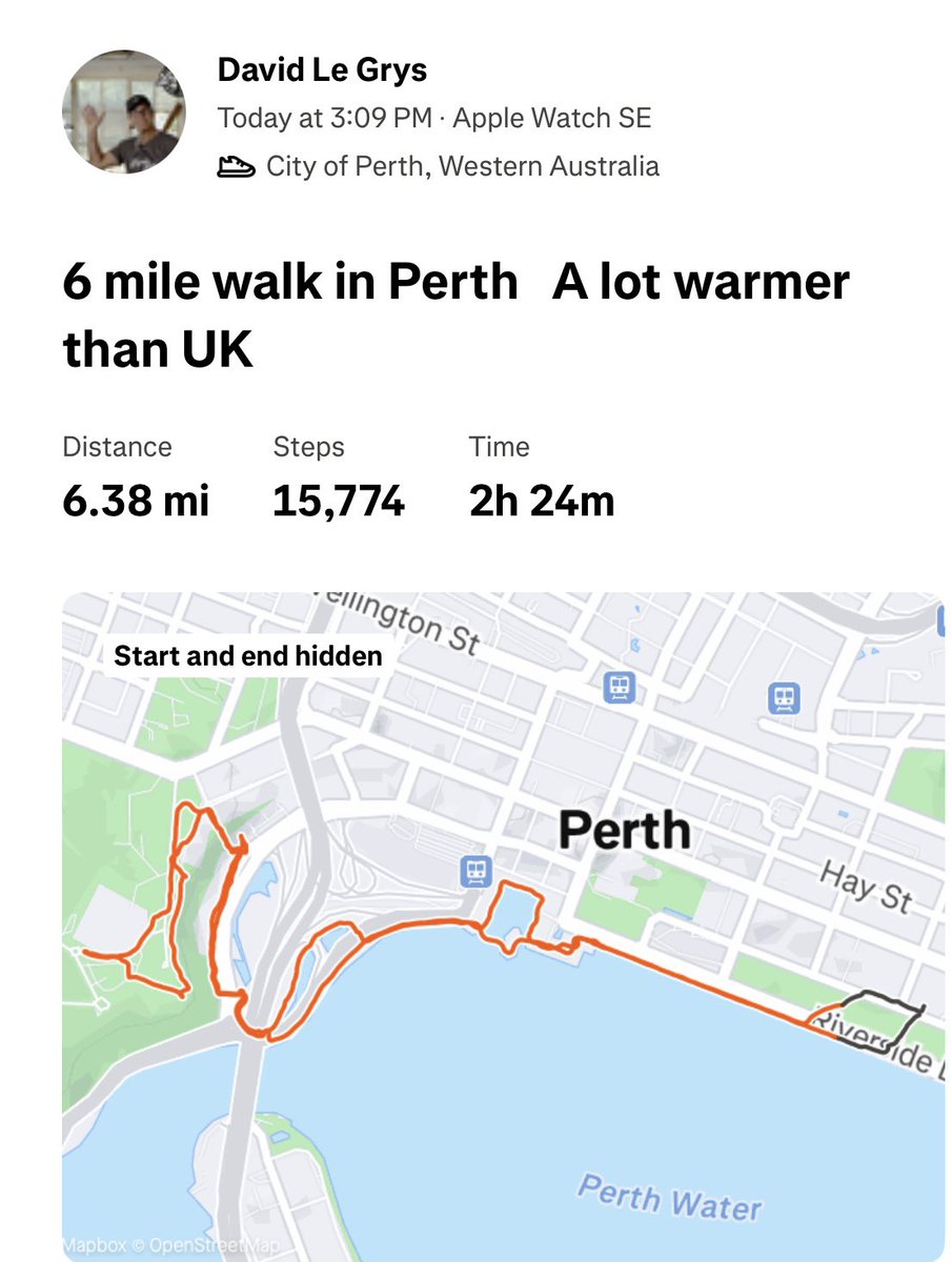 LEGRO's tweet image. A nice 6 mile walk after 17 hour flight 🇦🇺☀️😎🚶