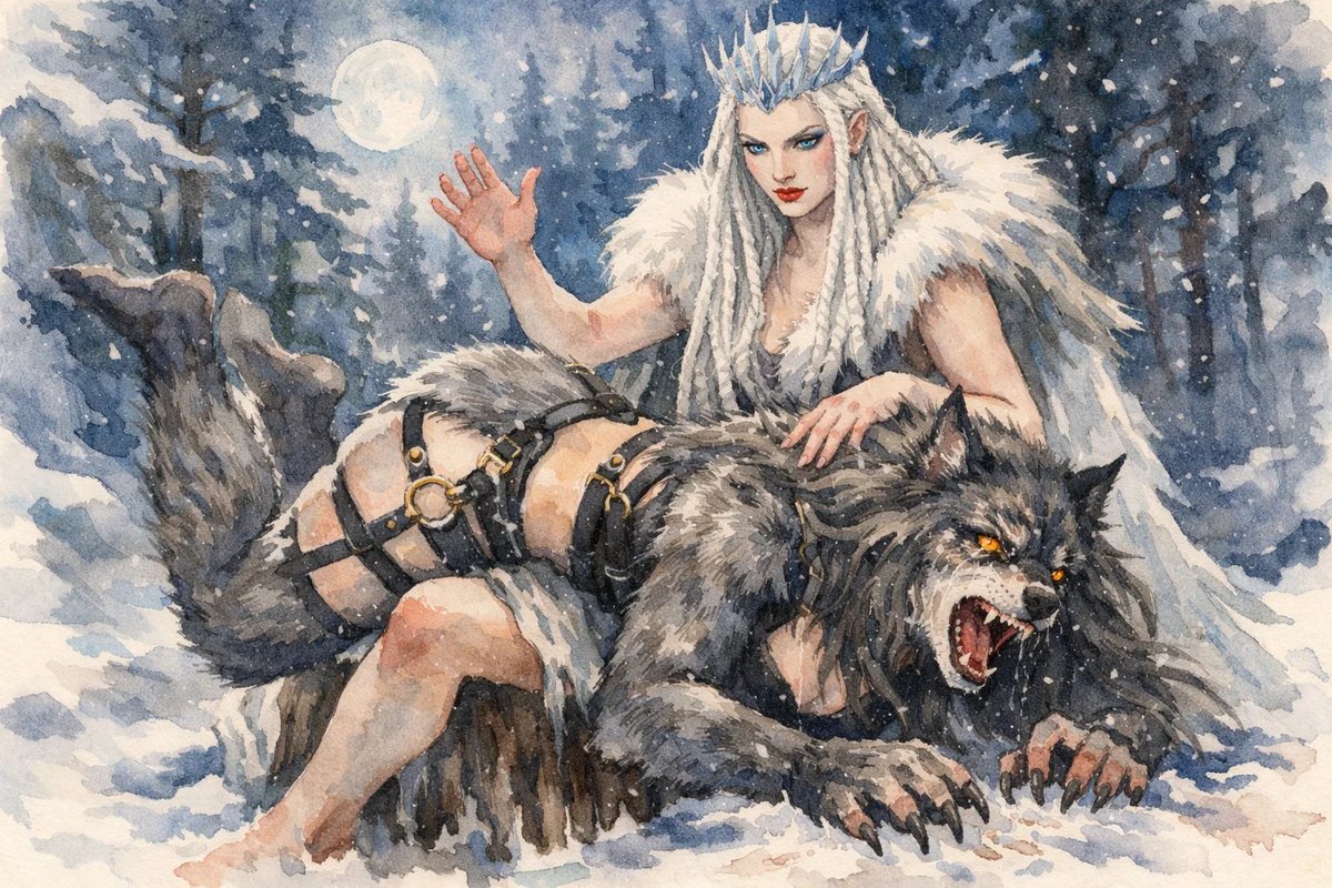 gesperax's tweet photo. #werewolf #white_witch #snow_queen #spanking https://t.co/1WCtTPpcB5