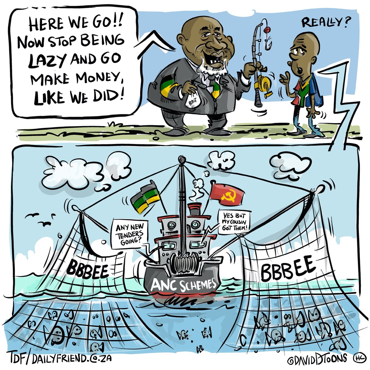 DavidDToons's tweet image. Gwede says stop being lazy. It’s easy to make money. 

@DailyFriendSA