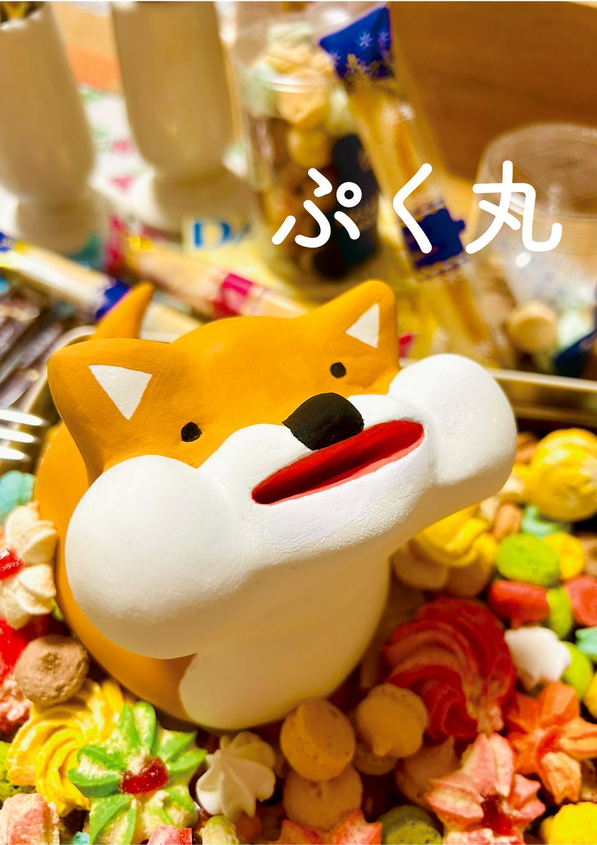 chocochocoGD's tweet image. 結構前に立体課題で作った犬🐕