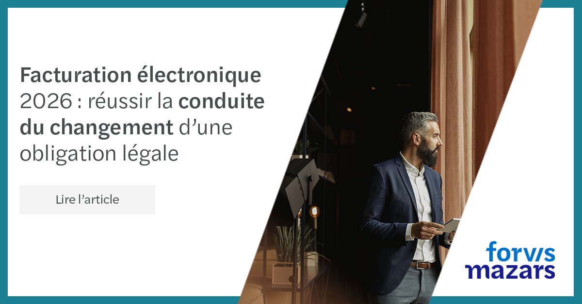 vincentschrepel's tweet photo. [#Blog] Facturation électronique : comment vos équipes vont-elles appréhender cette réforme en 2026 ? ➡️ https://t.co/VNhyvGSVJz
#FacturationÉlectronique #TransformationDigitale @ForvisMazarsFR https://t.co/6siah1t1Od