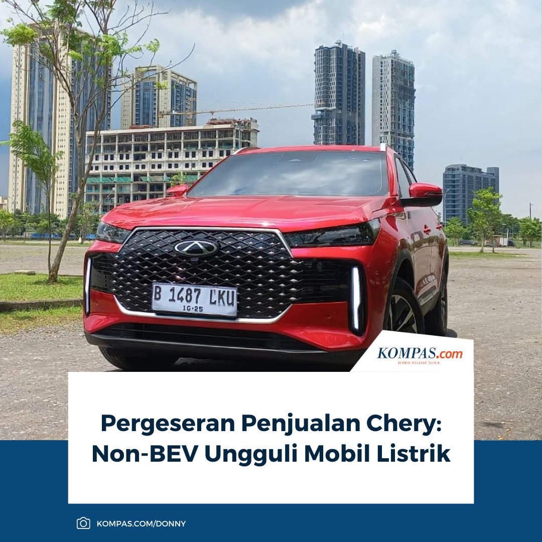 PT  CSI mencatat perubahan struktur penjualan pada semester II 2025, di mana kontribusi kendaraan non-listrik justru lebih dominan dibandingkan BEV. 

Baca Selengkapnya 👇🏻
otomotif.kompas.com/read/2026/01/0… 

~NA #Chery #MobilListrik #BEV