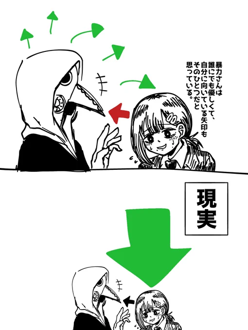 暴コベ。

カラッとした好意を向けてるように見える方が実はデカい矢印なの好き。
自覚あっても無くても味する。 