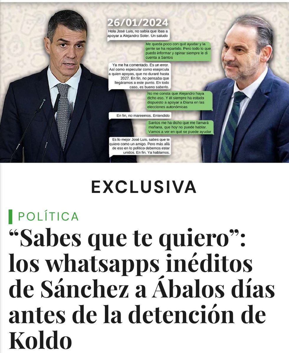 Un hombre “ profundamente enamorado” … de si mismo. vozpopuli.com/espana/politic…