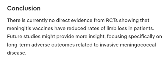 Jikkyleaks's tweet photo. @AnnieAndrewsMD I guess it's the same problem as faced with the vaccinated child that lost their limbs due to meningococcaemia, because it doesn't prevent limb loss. 

Do you have a placebo RCT showing a reduction in limb loss? 

If not, your tweet is offensive and inappropriate. https://t.co/Sd8jDY1oKa