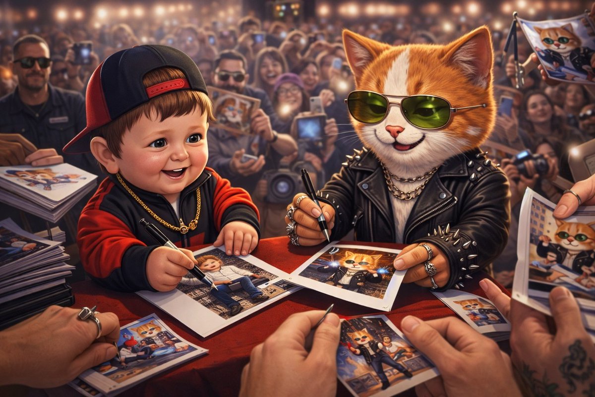 It’s a GM ☀️ 
We will have to make a new delivery of pens to sign $BARSIK autographs 😮

#GM #Crypto #memecoin #Sol