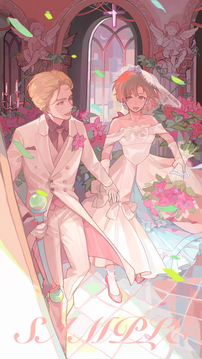 💗🩷Pink hour🩷 Ford&amp;Elli
#VGenComms #Commission #wedding #couplecommision #StoryofSeasons #Harvestmoon
#Ford #Elli #Theharvestmoon