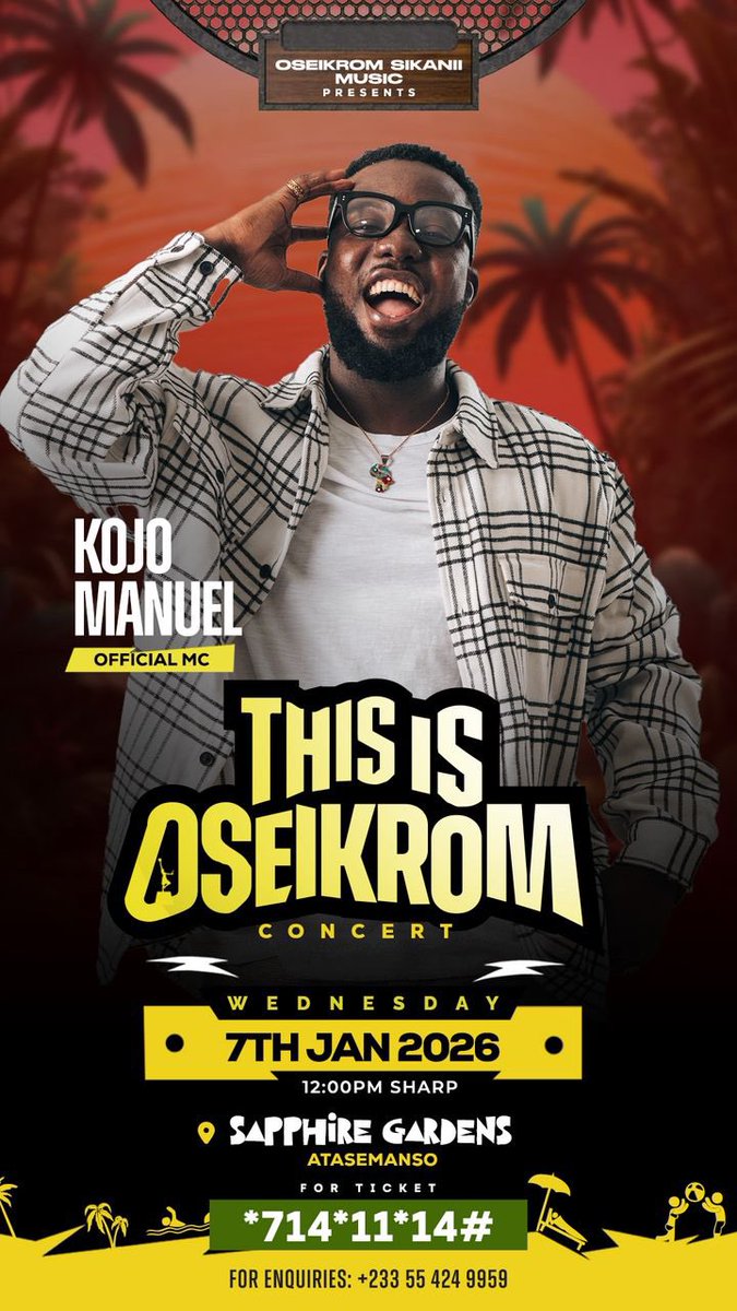 KojoManuel's tweet image. Oseikrom Sikani said “brafie”
See you in a bit Kumasi!