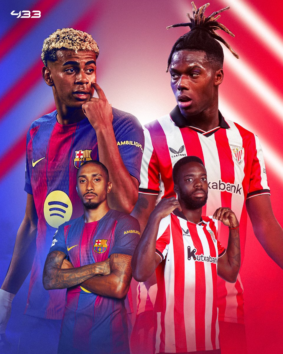 𝐈𝐓’𝐒 𝐒𝐏𝐀𝐍𝐈𝐒𝐇 𝐒𝐔𝐏𝐄𝐑𝐂𝐔𝐏 𝐓𝐈𝐌𝐄 🇪🇸🔥

Barcelona and Athletic go head-to-head tonight in the first semi-final 🍿📺

Recent winners:
2020 | Real Madrid
2021 | Athletic
2022 | Real Madrid
2023 | Barcelona
2024 | Real Madrid
2025 | Barcelona

Who's your pick to win