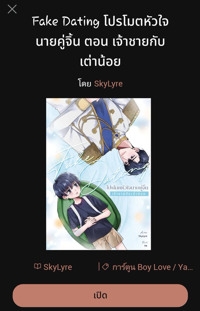 #พันชาซับน้ำตา
Fake Dating โปรโมตหัวใจนายคู่จิ้น ตอนพิเศษ เจ้าชายกับเต่าน้อย

คอมมิคสั้นการพบกันครั้งแรกของเขตต์กับชิน และเรื่องราวระหว่างถ่ายทำละครซ่อนเงาพยัคฆ์รวมไปถึง after story