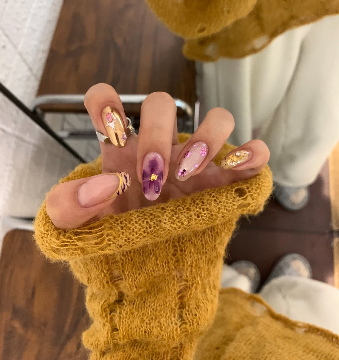d_qingjiao87398's tweet photo. grape🍇 #NailArt #GlitterNails #CuteNailDesigns https://t.co/G2c0uGiojw