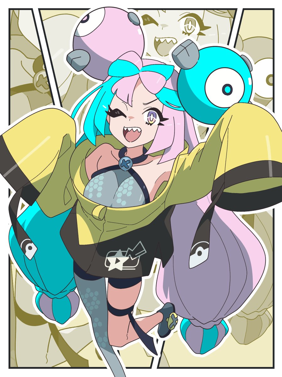 riman13682518's tweet image. おはこんハロチャオという名言！
#ポケモン　#ナンジャモ