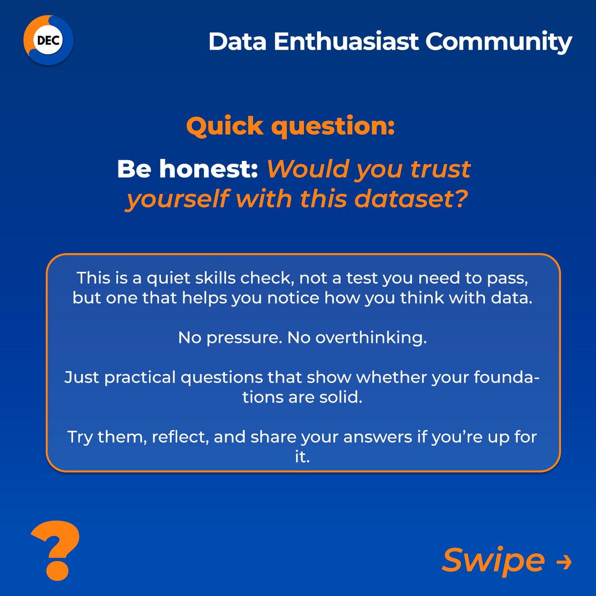Data Enthusiast community tweet media