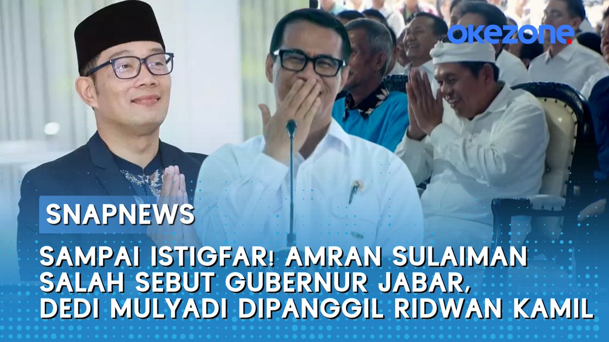 okezonenews's tweet photo. Amran Sulaiman Salah Sebut Dedi Mulyadi Dipanggil Ridwan Kamil

https://t.co/DZTrUKoLcD

#Amran #Mentan #Menteri #Gubernur #Jabar #JawaBarat #DediMulyadi #RidwanKamil https://t.co/vQF4W45LNT