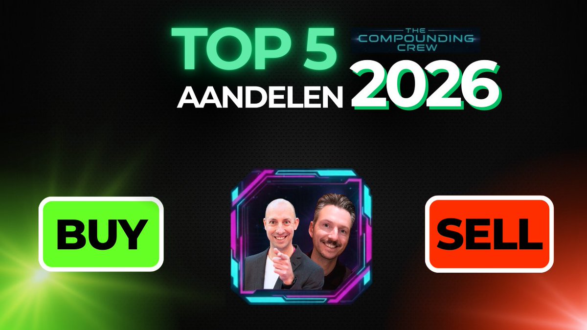 compoundingcrew's tweet image. TOP 5 aandelen voor 2026🚀
Bekijk onze nieuwste update youtu.be/E7WaGXEG1wg?si…

$TSLA $AMD $AMZN $COIN $PLTR $NKE $BAM $AMSL $META $NFLX $NDAQ $SPY $QQQ $AFRM $IONQ $ZETA