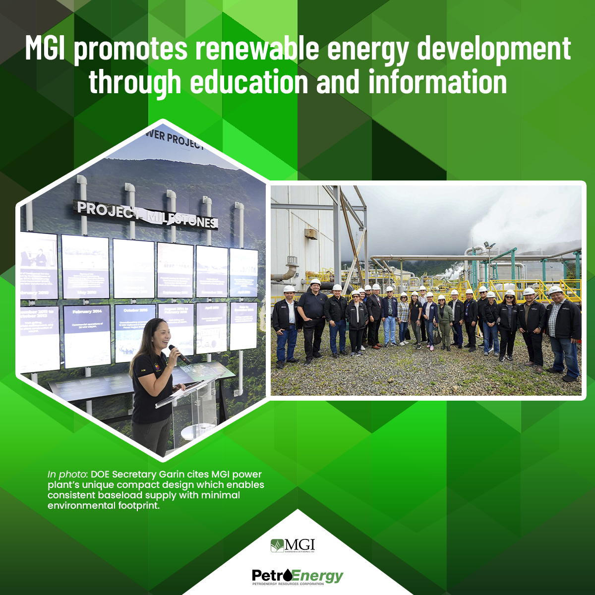 PERCGroupPH's tweet photo. To foster deeper understanding and increased support for renewable energy like geothermal, Maibarara Geothermal Inc. (MGI) formally inaugurated its MGI Visitor Center at the Maibarara Geothermal Power Facility (MGPF) in Sto. Tomas, Batangas. https://t.co/IaTFmYxGMX