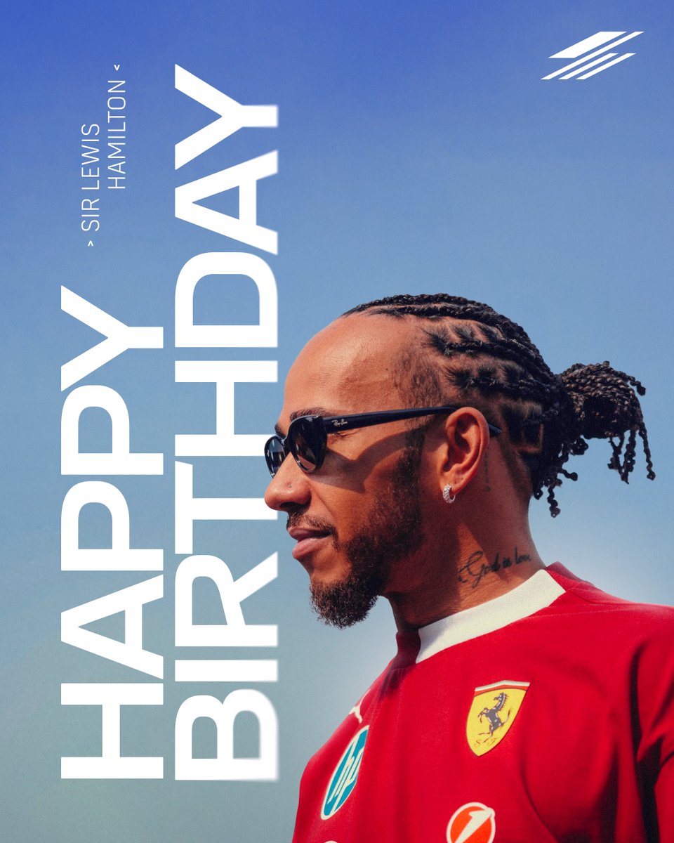 An icon. A legend. The one and only Sir Lewis Hamilton 🙏 

Happy birthday Lewis! 

#F1