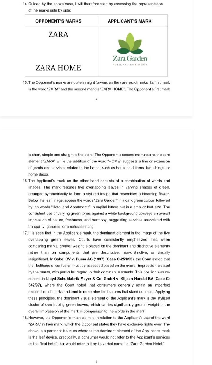 SilverKayondo's tweet image. Global brand ZARA has lost a #trademark opposition against a local hotel

The Applicant’s mark has been adjuged not confusingly similar to ZARA's trademarks, and that ZARA's alleged well-known status had not been perfected in #Uganda through defensive TM registration

#brands #IP