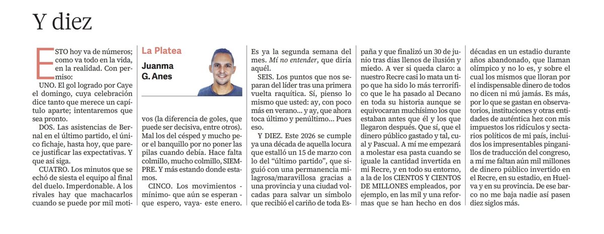 Juanma_G_Anes's tweet image. A por la primera. 
En todos los sentidos.
' Y diez'
#LaPlatea✒️
@huelva_info🗞
🔗goo.su/Jqt5R