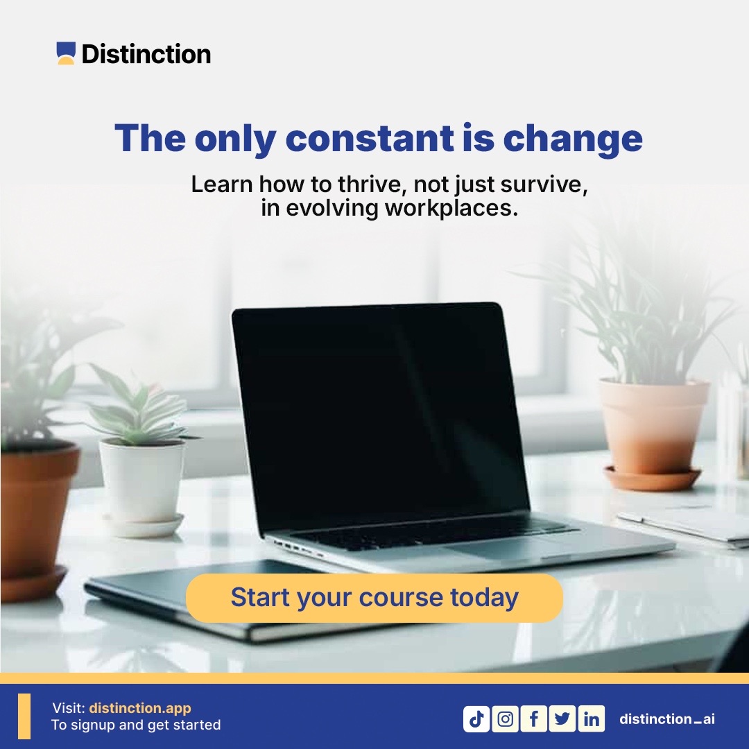 getDistinction's tweet photo. The future belongs to those who adapt.

This course helps you reframe challenges as opportunities, embrace feedback, and build resilience.

Grow your career by growing your mindset.

👉 Join free: https://t.co/d46VwYLLNK

 #Distinction #StudyWithDistinction #LifelongLearning https://t.co/rx9dYSO6In