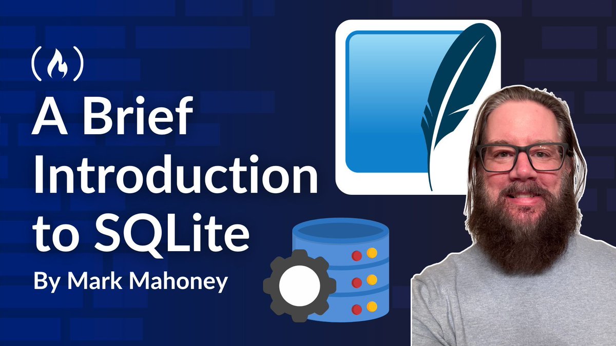 SQLite is a full-featured relational database that runs in-app.

No server is needed, so it's perfect for local data storage.

In this tutorial, <a href="/PlaybackPress/">PlaybackPress- Mark Mahoney</a> goes over the basics of SQLite, &amp; how to use it in apps.

freecodecamp.org/news/a-brief-i…