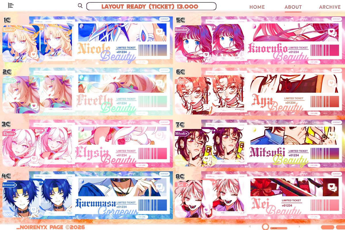 _noirenyx's tweet image. A retweet or like, anyone?

Sore guys, saya kembali bawa 64 layout ready 2D (genshin hsr zzz wuwa anime dll) dari katalog-katalog terbaru saya! Only 13K &amp;amp; 15K aja + no max order ya 🙌

Yuk sung dm kode layoutnya ya 🛒
(4/8)
💵 all e-wallet
#zonauang