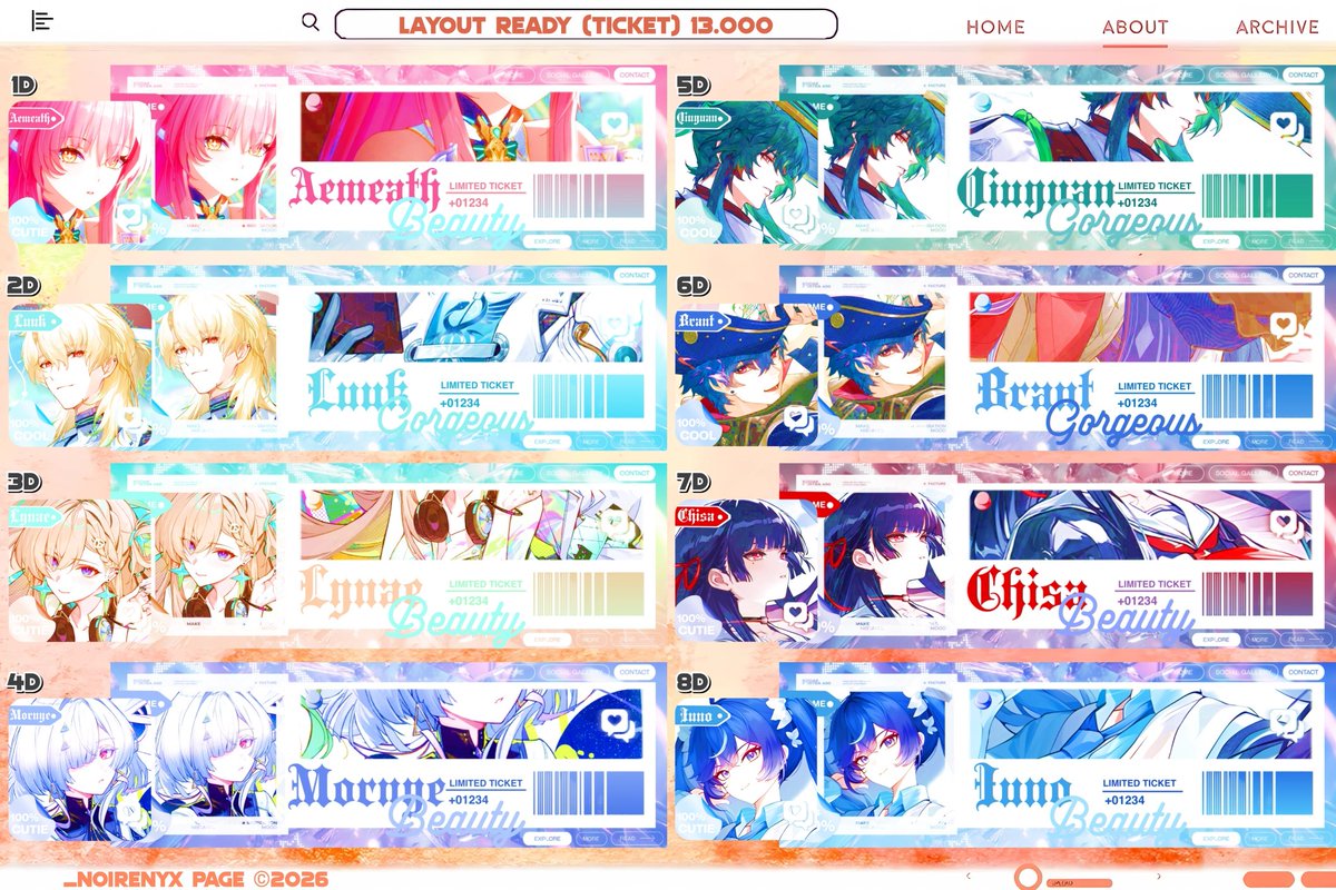 _noirenyx's tweet image. A retweet or like, anyone?

Sore guys, saya kembali bawa 64 layout ready 2D (genshin hsr zzz wuwa anime dll) dari katalog-katalog terbaru saya! Only 13K &amp;amp; 15K aja + no max order ya 🙌

Yuk sung dm kode layoutnya ya 🛒
(4/8)
💵 all e-wallet
#zonauang