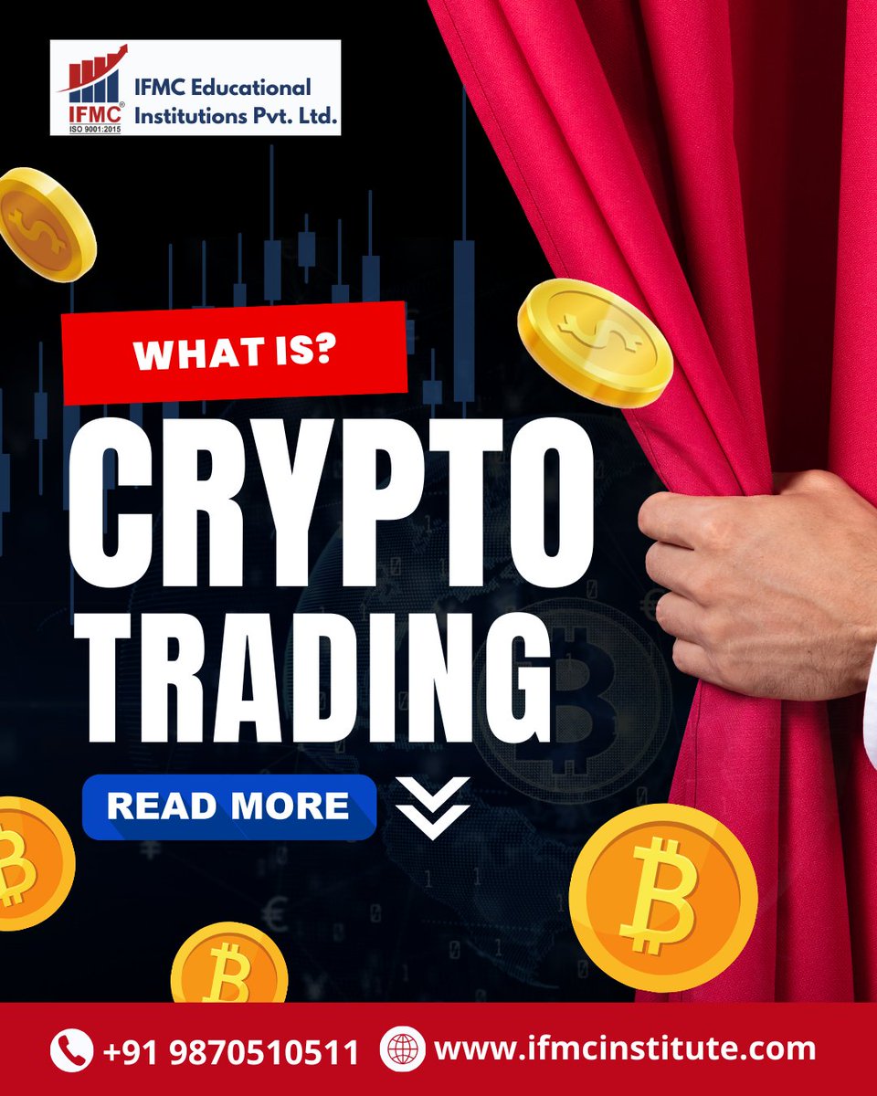 Crypto trading means buying and selling digital assets like Bitcoin and  Ethereum to benefit from price movements. understanding how it works and  learning it properly is important before getting started.  👉🔗https://t.co/5lfWdEeM6p #Bitcoin #