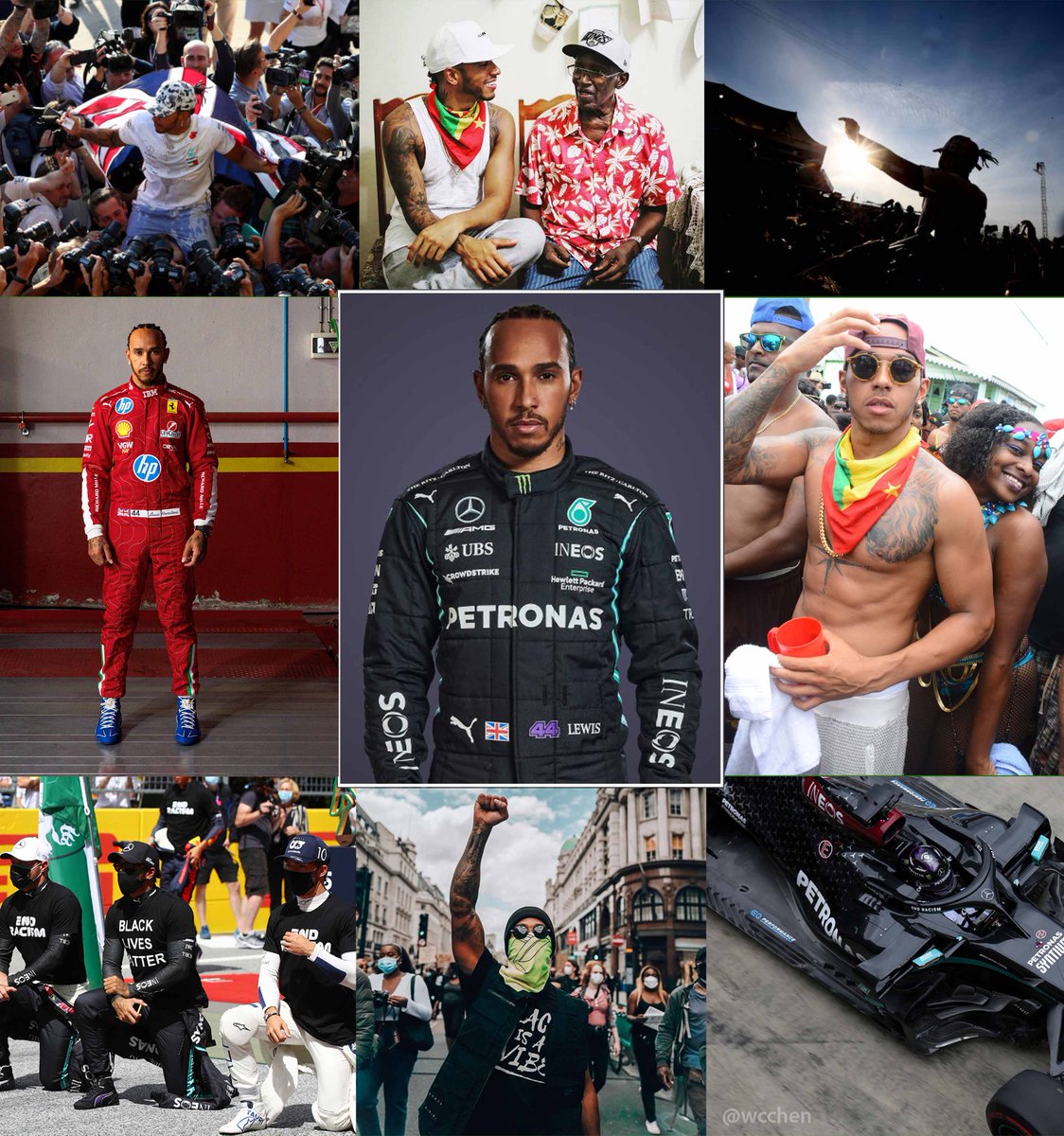 Lewis Hamilton, Legendary British racing car driver, activist, born 41 years ago today on 7 Jan 1985, in Stevenage, England. English mother, #Grenadian father. Greatest driver in Formula One history; joint-record 7 World Drivers' Championship titles (tied with Michael
