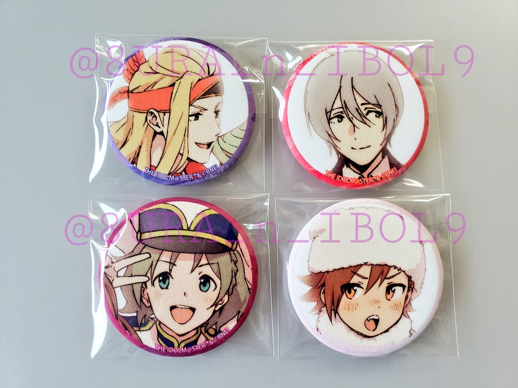 交換】アイドルマスターSideM あの時の思い出 缶バッジ 譲→翔真、夏来