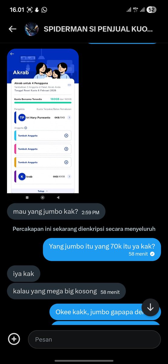 membelibakso's tweet image. Seller penipu kuota xl akrab cok @wtsakrabxl 

Ga ikhlas gw, semoga hidup lu sengsara mulu @wtsakrabxl eek mainnya alus gw ampe ketipu

Jangan mau tf ke qris PT Belanja Pasti Indonesi ‼️