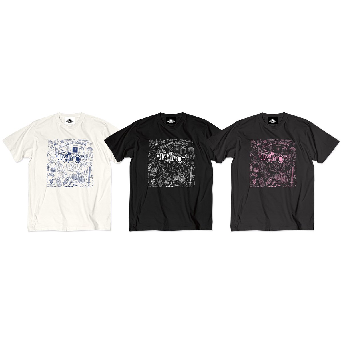 Tシャツ・ロンTは、襟元にオリジナルネームタグつき🧅 🌈NIGHT RAINBOW