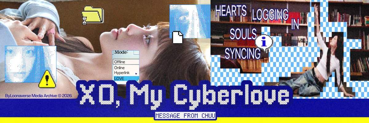 ByLoonaverse's tweet image. A 𝗳𝗿𝗮𝗺𝗲 appears like a note waiting to be received! Pixels begin to glow as hearts log in and connexions align within the same digital space. Let this message travel through timelines and be seen by many! Access Path: [bingkain.com/chuuberlove] 💌💻